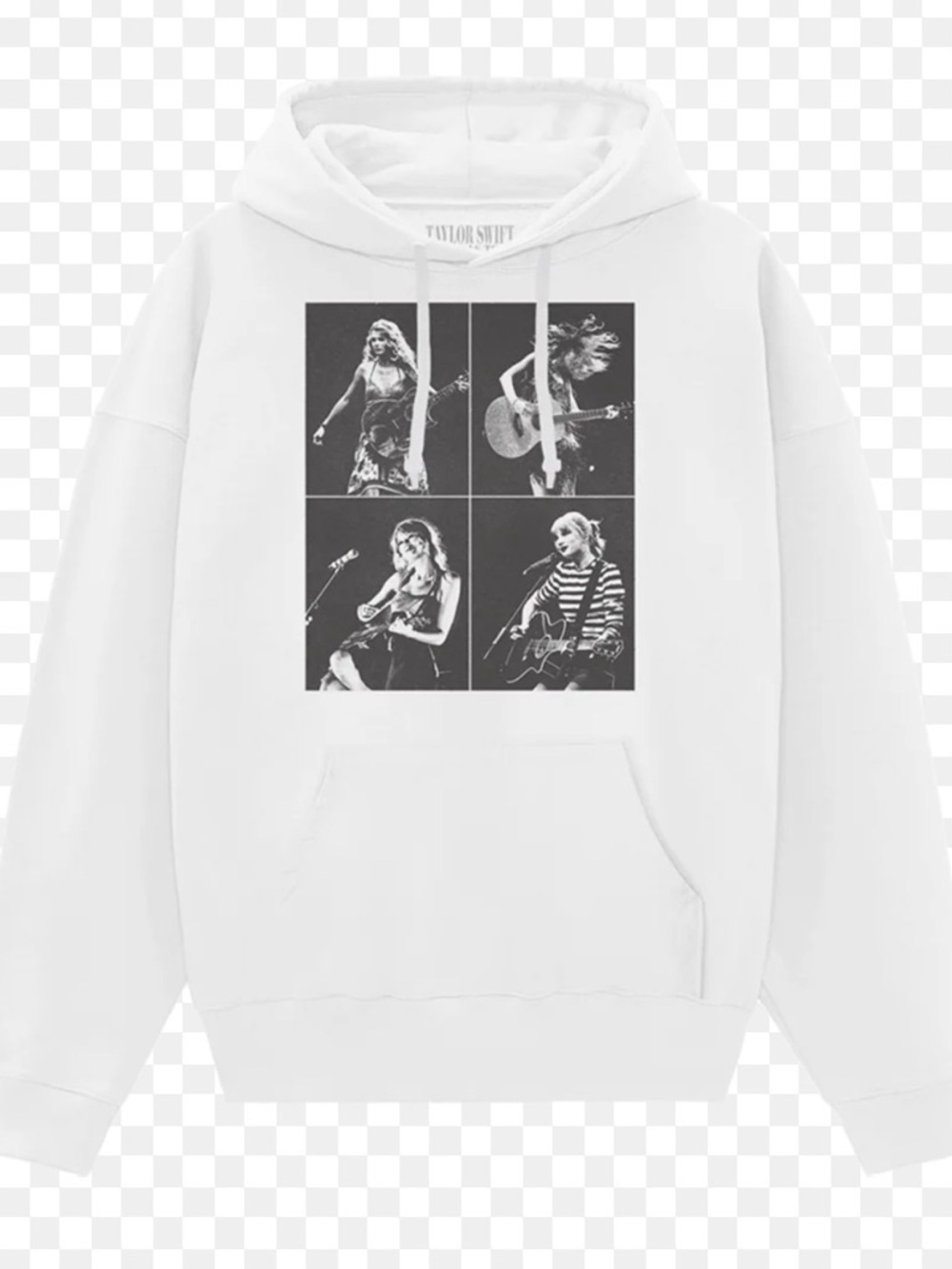 NBW Taylor Swift White Black Photo Grid Pullover